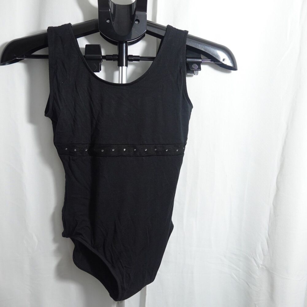 Flo Dancewear Freestyle Black Leotard Size L (10-12) Dance Wear
